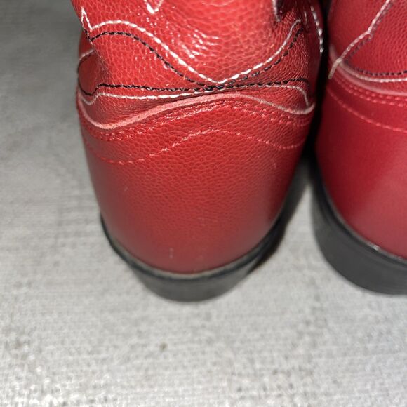 Masterson Boot Co. Men’s Western Boots Size 5.5 M Red Leather Cowboy Rodeo - Picture 11 of 12